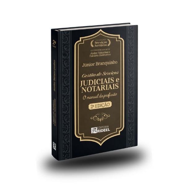 Capa do livro Gestão de Serviços Judiciais e Notariais — O Manual da Profissão, 2ª Edição, Editora Rideel